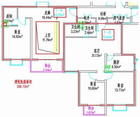 套型建筑面积