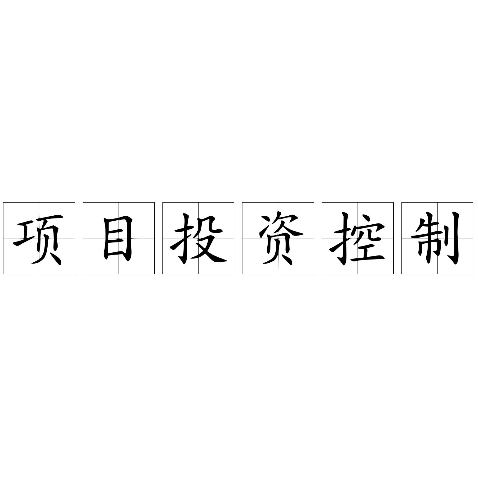 项目投资控制
