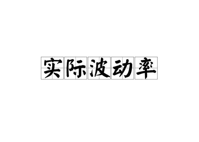 实际波动率