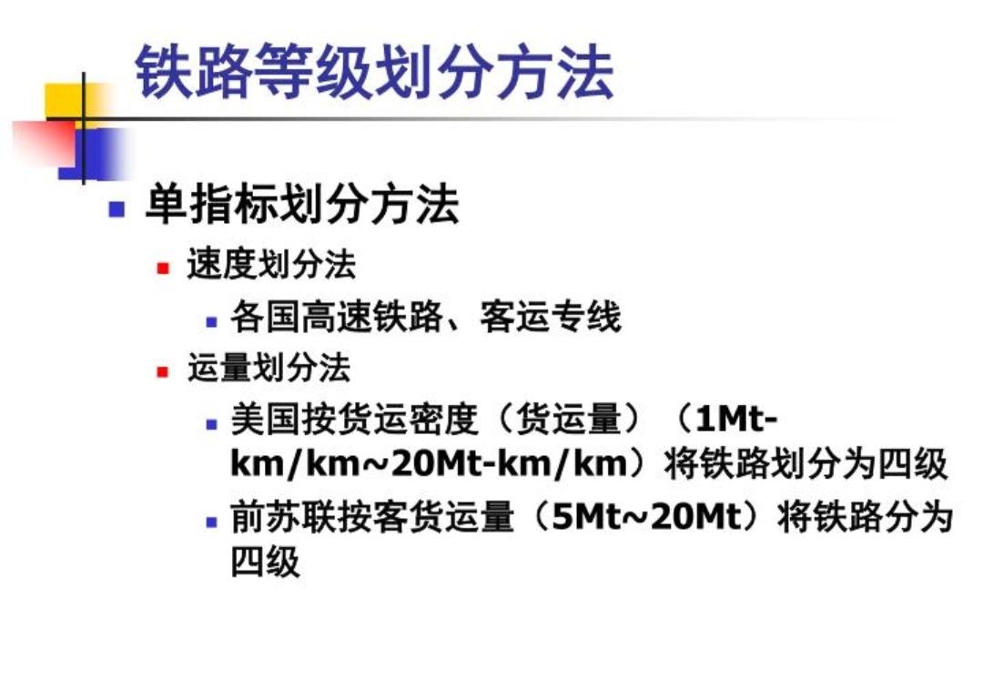 铁路等级