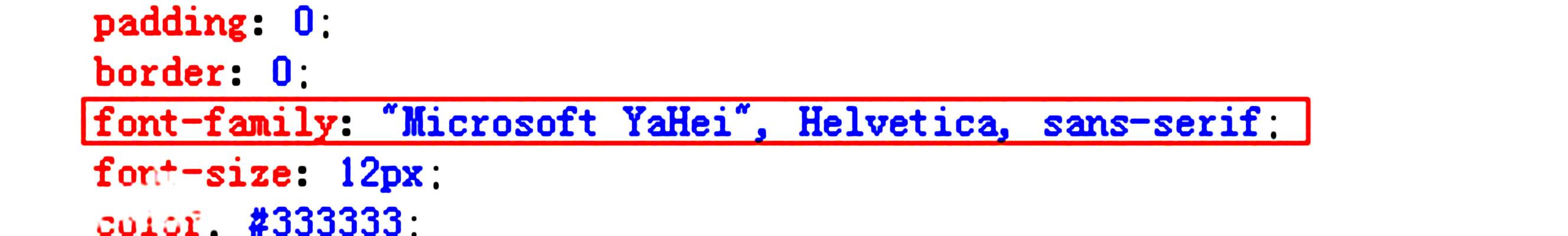 font-family