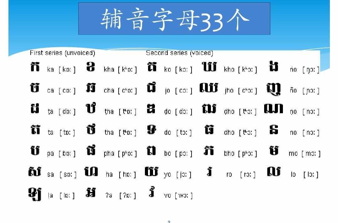 辅音字母