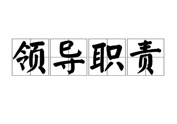 领导职责